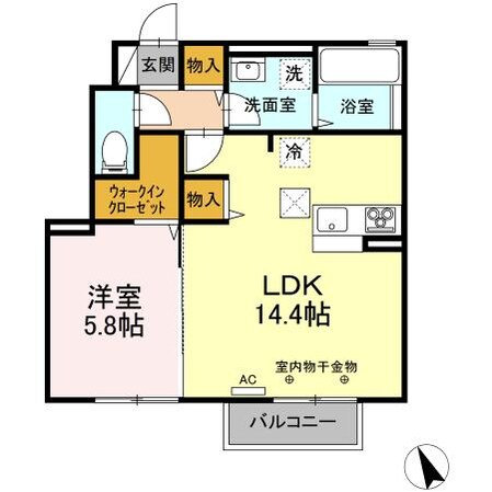 サニーハイムⅡの物件間取画像